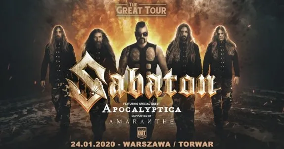 Plakat promujący koncert w Warszawie